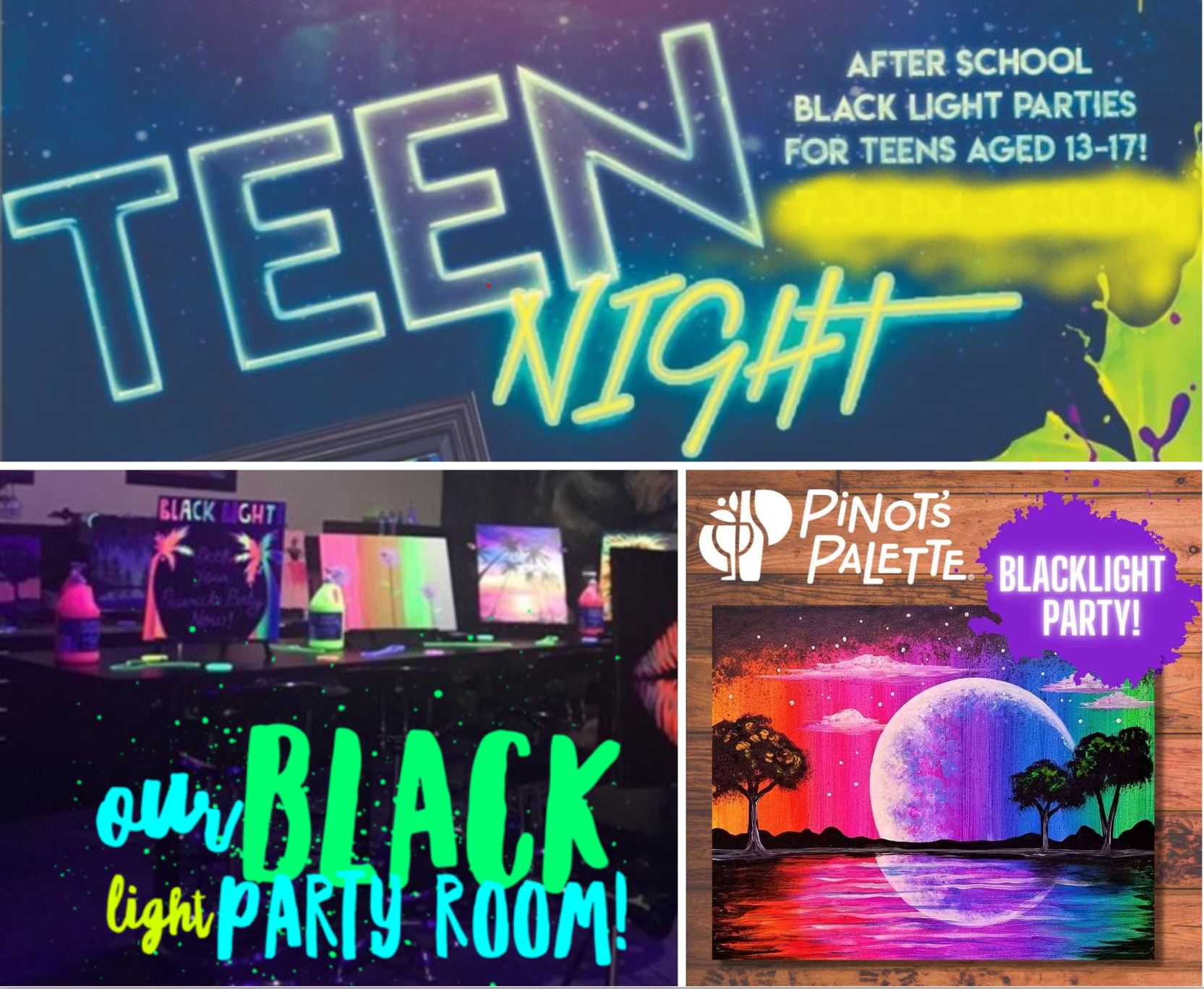 Introducing Teen Blacklight Event! DROP OFF ONLY